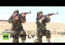 “ทหารหญิง” กองทัพซีเรียซ้อมรบปกป้องมาตุภูมิ (คลิป+ภาพ)