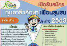 สมาคมเพื่อนชุมชน เปิดรับสมัครทุนอาชีวะ ตั้งแต่วันนี้ – 6 กรกฎาคม 63