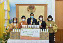 “โครงการซื่อสัตย์เพื่อชาติ” มอบเจลแอลกอฮอล์ให้กับสมาชิกวุฒิสภา