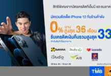 บัตรเครดิตทีเอ็มบีและธนชาต จับมือ 6 ร้านไอทีแบรนด์ดัง ให้คุณเป็นเจ้าของ iPhone12 พร้อมสิทธิ์สุดคุ้ม