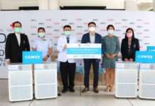 COWAY ร่วมส่งกำลังใจให้บุคลากรทางการแพทย์สู้ภัย Covid-19