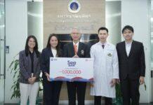 Sea (ประเทศไทย) และ การีนา มอบเงินบริจาค 1 ล้านบาท ให้แก่มูลนิธิรามาธิบดีฯ เพื่อช่วยเหลือผู้ป่วยและบุคลากรทางการแพทย์