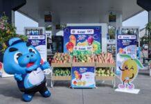 พีทีที สเตชั่น เติมเต็มรอยยิ้มให้เกษตรกรไทย แจกฟรี! มะม่วงแฟนซี กว่า 400,000 กิโลกรัม เมื่อเติมน้ำมัน