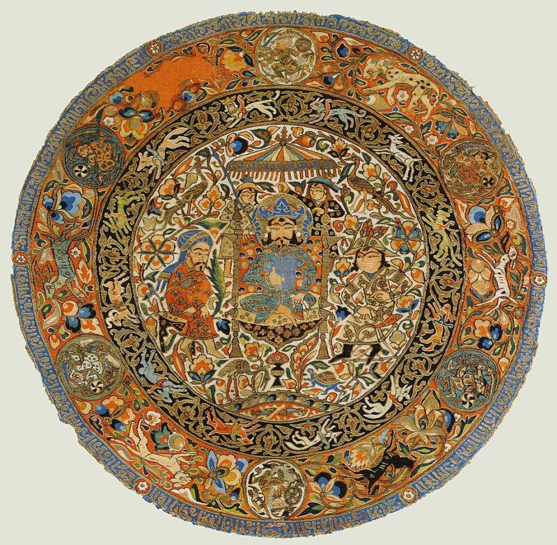 สิ่งทออิลข่านิด ศตวรรษที่ 14 ศิลปะอิสลามตะวันออกกลาง