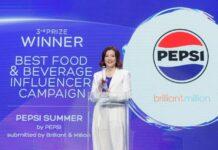 เป๊ปซี่® คว้ารางวัล “Best Food & Beverage Influencer Campaign”