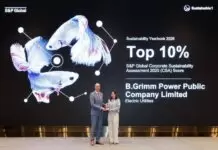 บี.กริม เพาเวอร์ ตอกย้ำผู้นำพลังงานยั่งยืนระดับสากล ติด Top 10 % S&P Global Sustainability Yearbook 2026 ต่อเนื่อง 5 ปีซ้อน