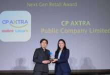 ซีพี แอ็กซ์ตร้า คว้ารางวัล Next Gen Retail Award ตอกย้ำความเป็นผู้นำค้าส่งค้าปลีกแห่งอนาคต